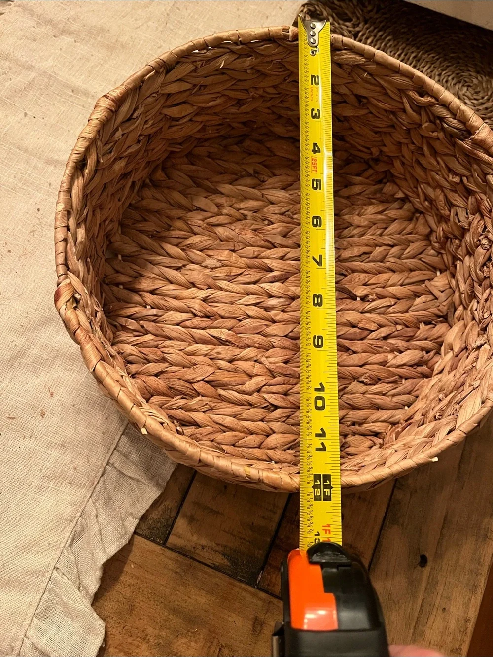 Woven Seagrass Storage Basket - Natural Brown
